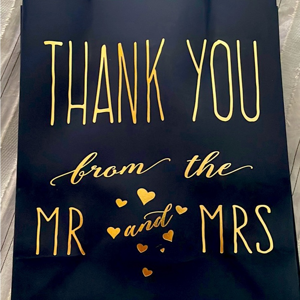 Wedding guest gift bags